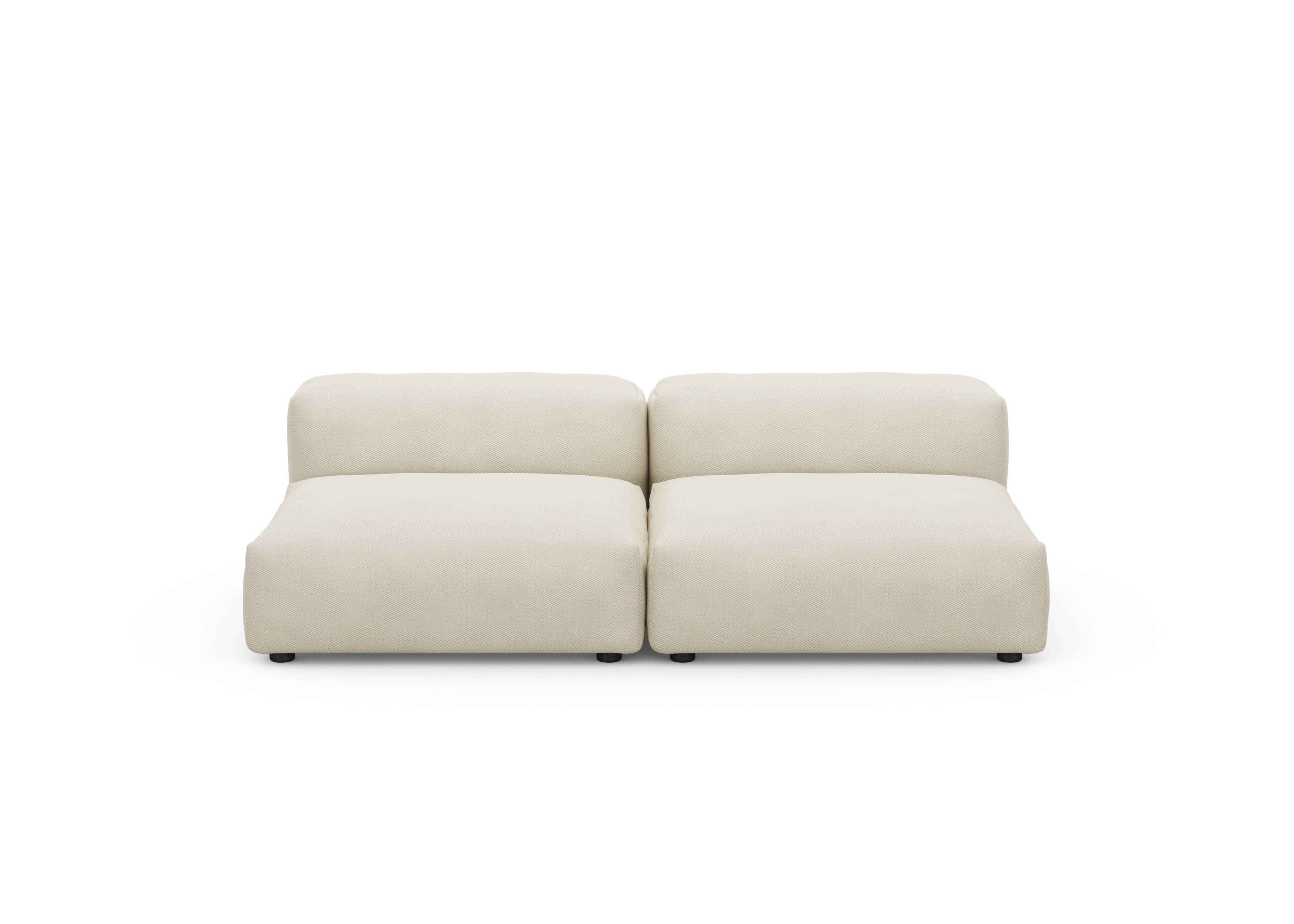 Two Seat Lounge Sofa M Pique creme