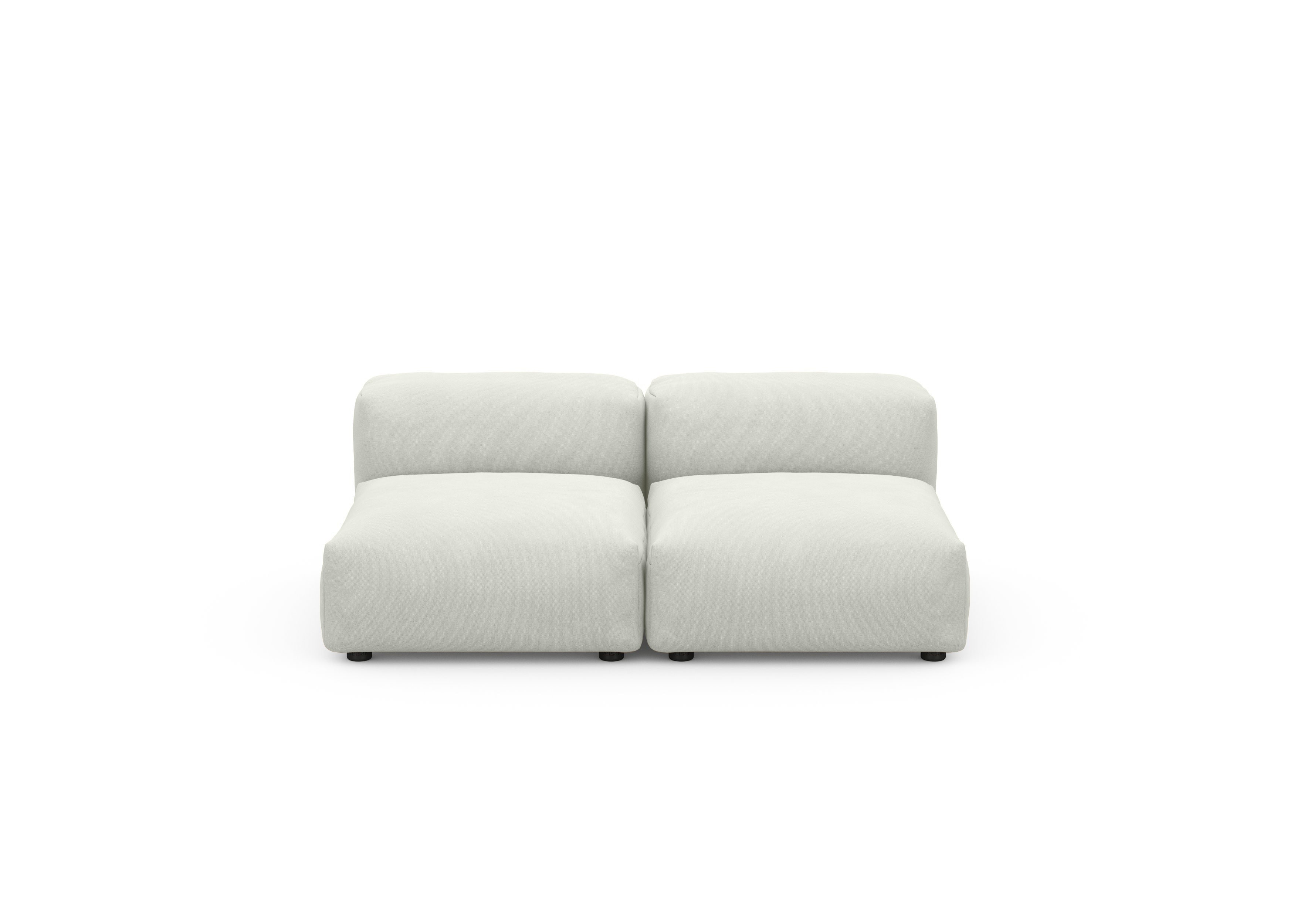 Two Seat Lounge Sofa S Herringbone creme