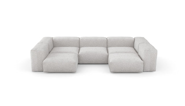 u-shape sofa - loop loop - bounty - 123in x 78in