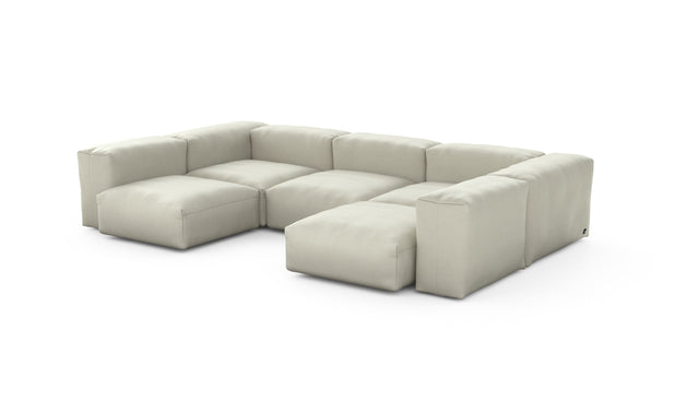 Preset u-shape sofa - pique - beige - 314cm x 199cm