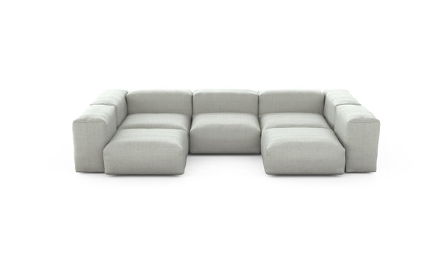 Preset u-shape sofa - pique - light grey - 314cm x 199cm