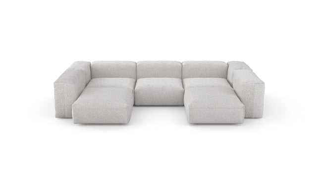 u-shape sofa - loop loop - bounty - 123in x 86in