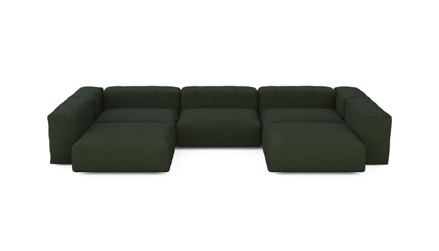 u-shape sofa - loop loop - mousse - 147in x 86in