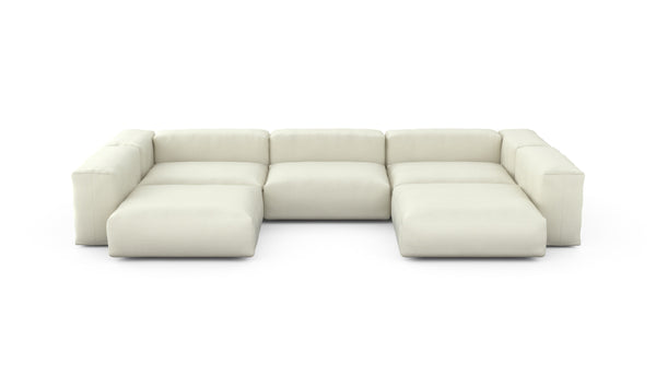 Preset u-shape sofa - pique - creme - 377cm x 220cm