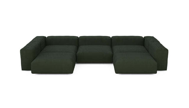 u-shape sofa - loop loop - mousse - 147in x 94in