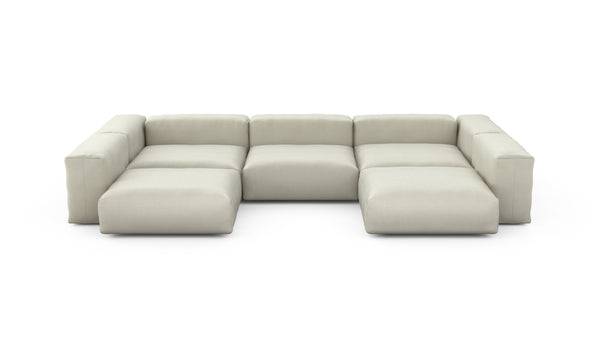 Preset u-shape sofa - pique - beige - 377cm x 241cm