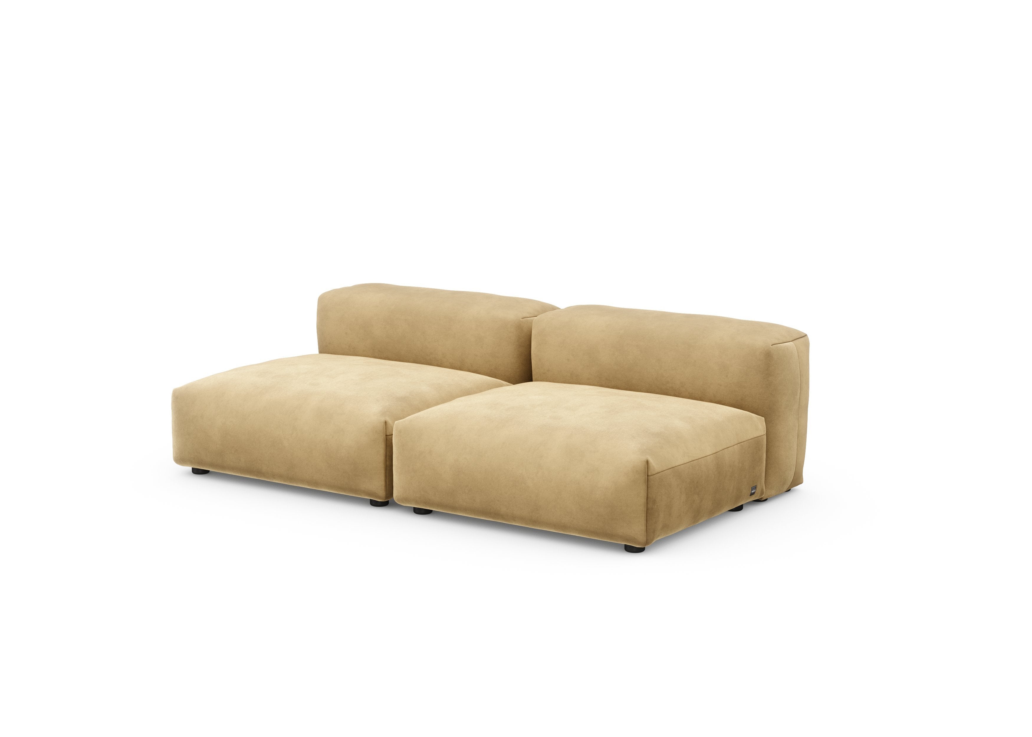 vetsak®-Two Seat Lounge Sofa M Velvet caramel