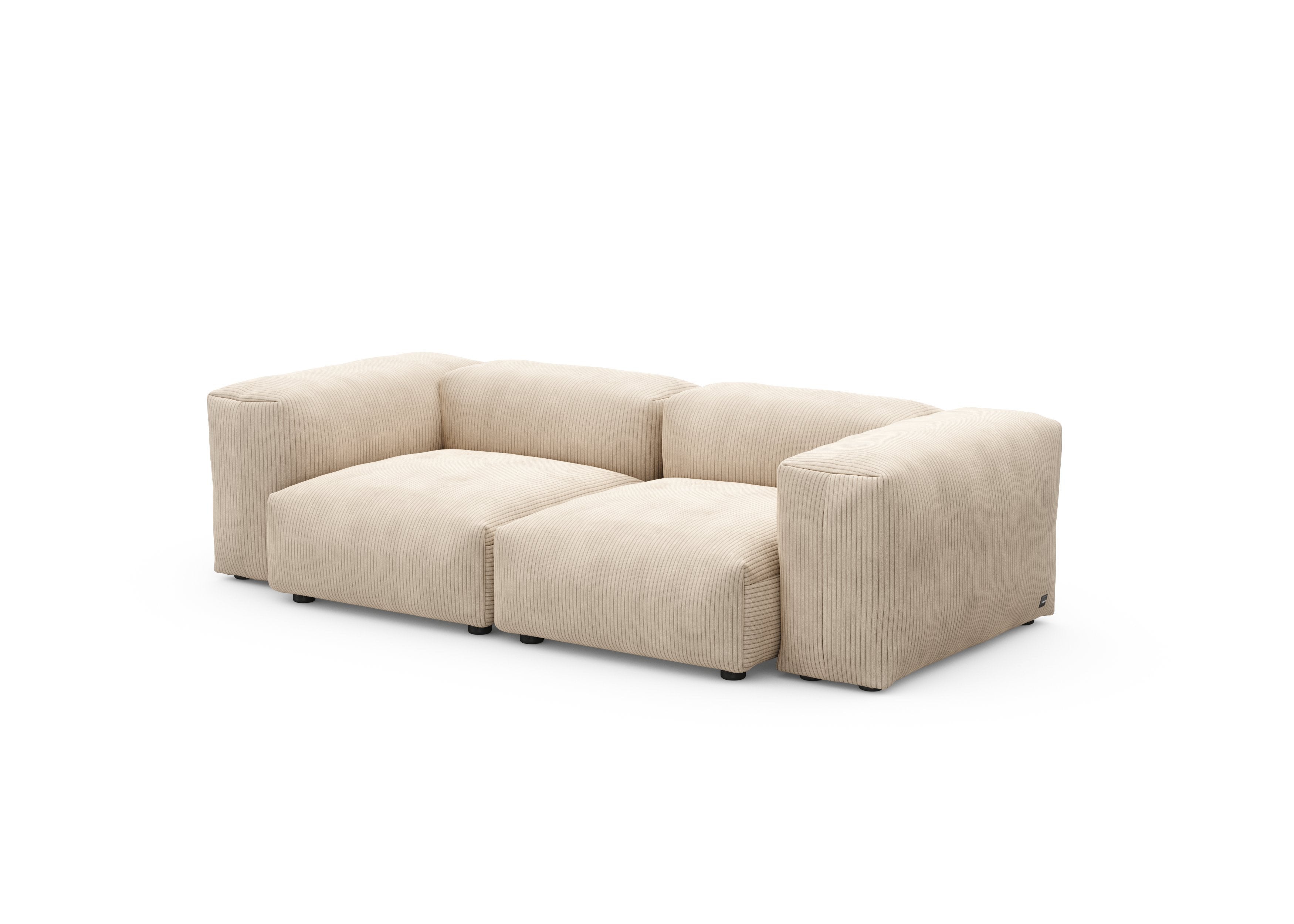 vetsak®-Two Seat Sofa S Cord Velours sand