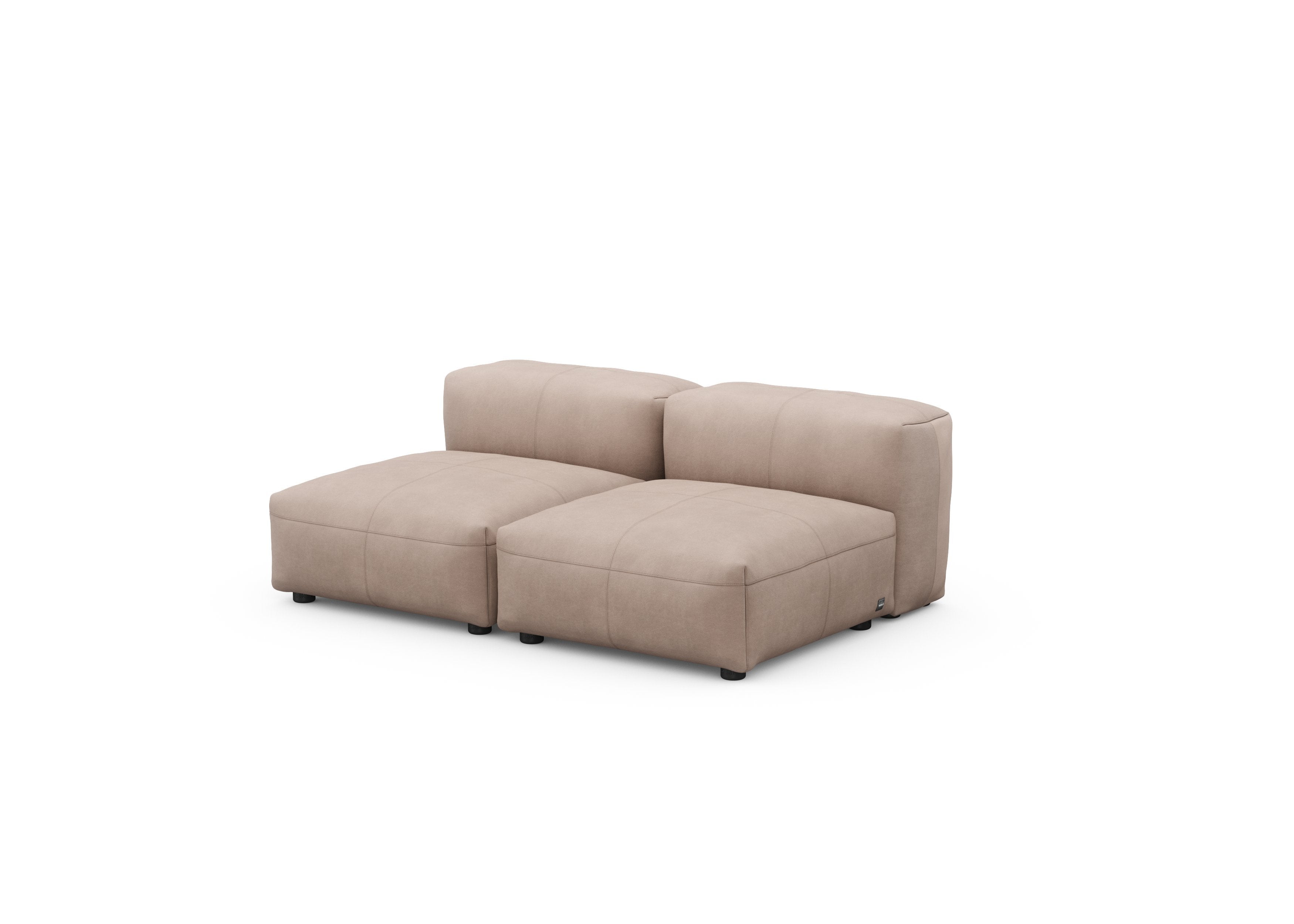 vetsak®-Two Seat Lounge Sofa S Leather stone