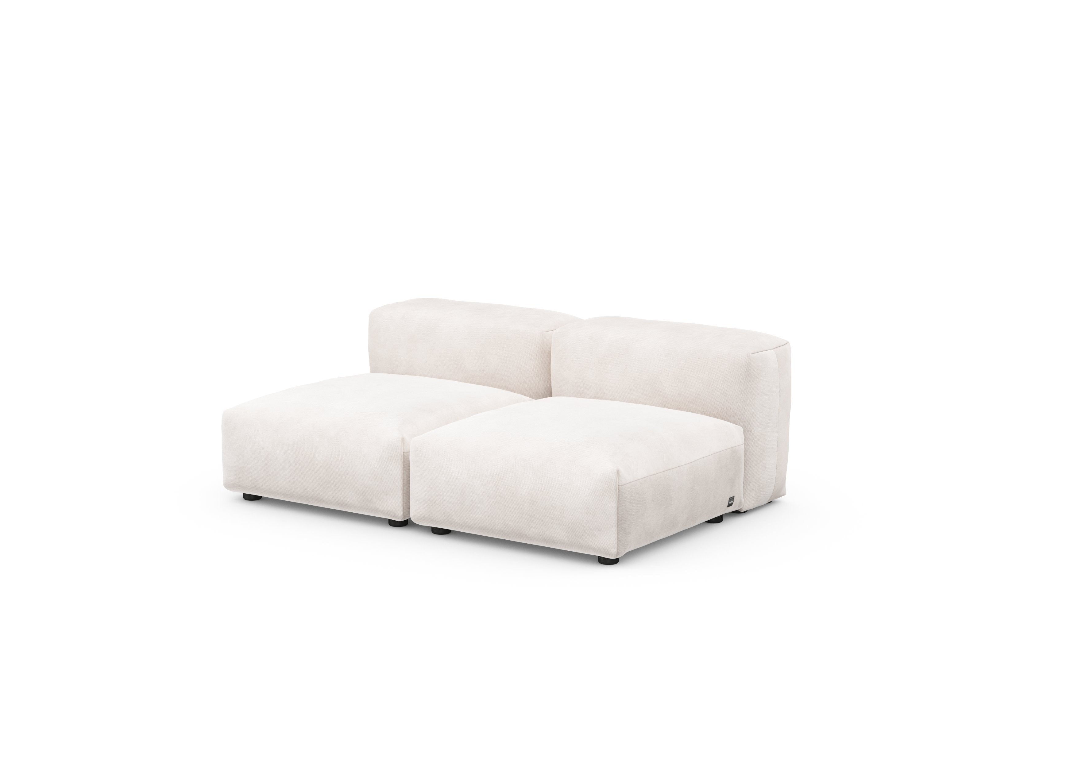 vetsak®-Two Seat Lounge Sofa S Velvet creme
